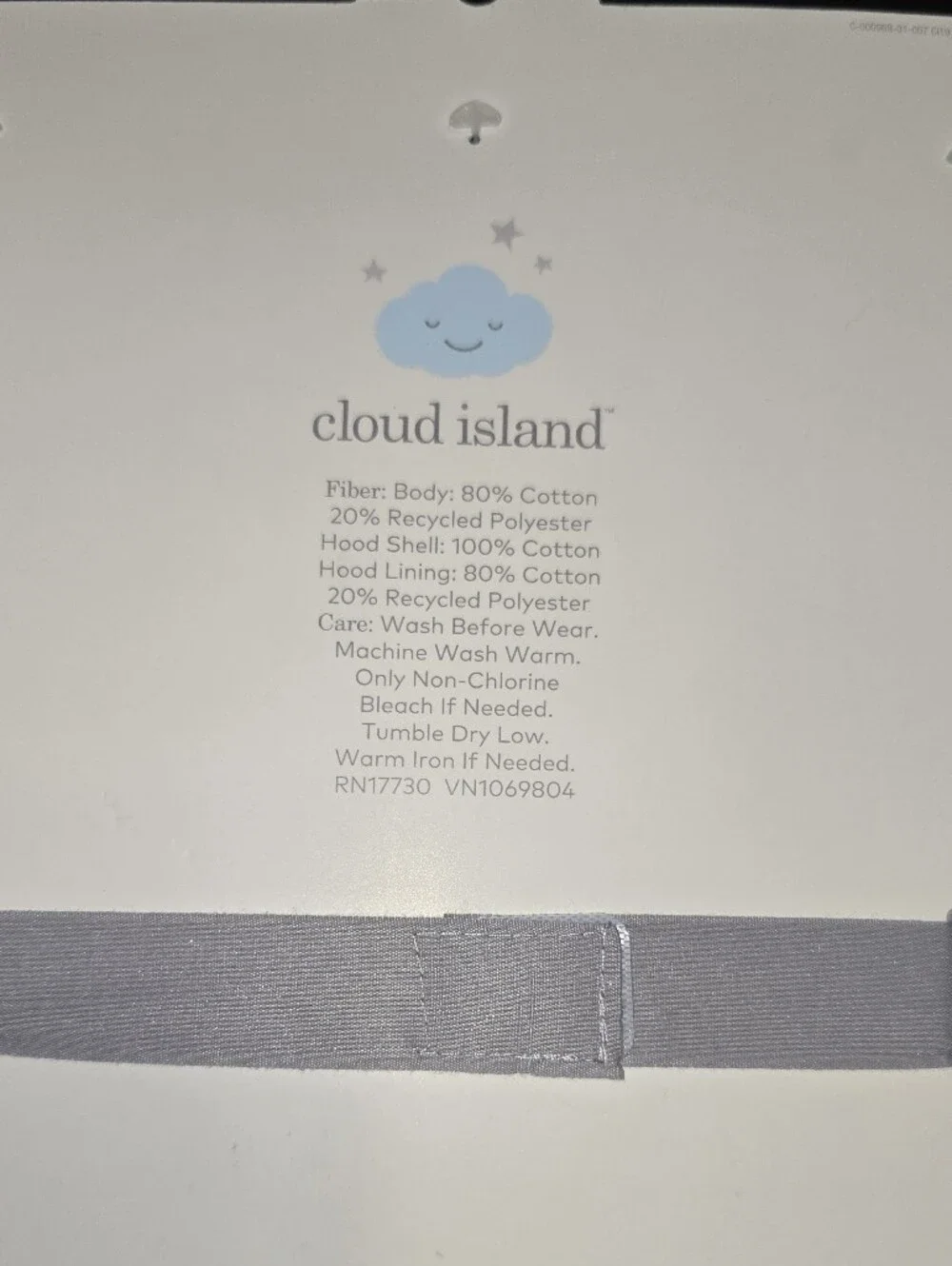 cloud island Infant Hooded Towels
